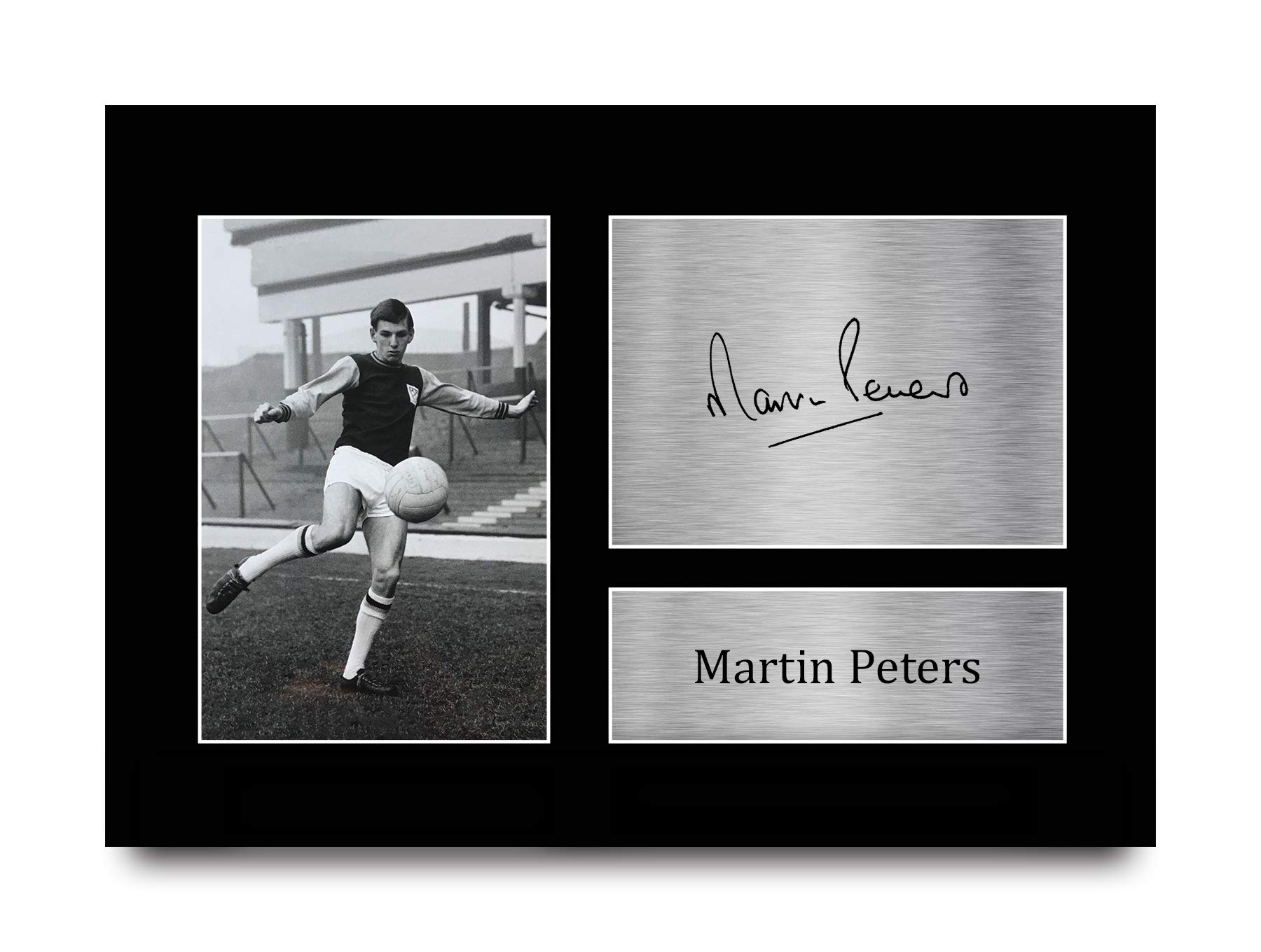 HWC Trading A4 Martin Peters West Ham Utd Hammers Gifts Printed Signed Autograph Picture for Fans and Supporters - A4