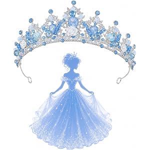 Crystal Crown and Tiara For Women - Rhinestone Headband For Princess Girls,Bridal Hair Accessories For Weddings Birthday