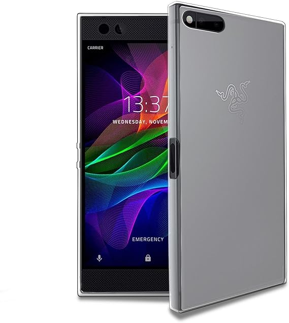 Razer Phone Case, Razer Cover, [FUSION] Clear Back TPU Bumper [Drop