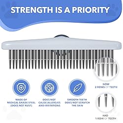 Dog rake deshedding dematting Brush Comb