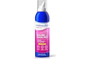 Waterpulse Saline Nasal Mist for Nasal Care - Drug-Free Nasal Relief with Pure Isotonic Solution, Moisturizing Spray to Relieve Dryness & Congestion – Use for Daily Care,1 x 7.05 oz