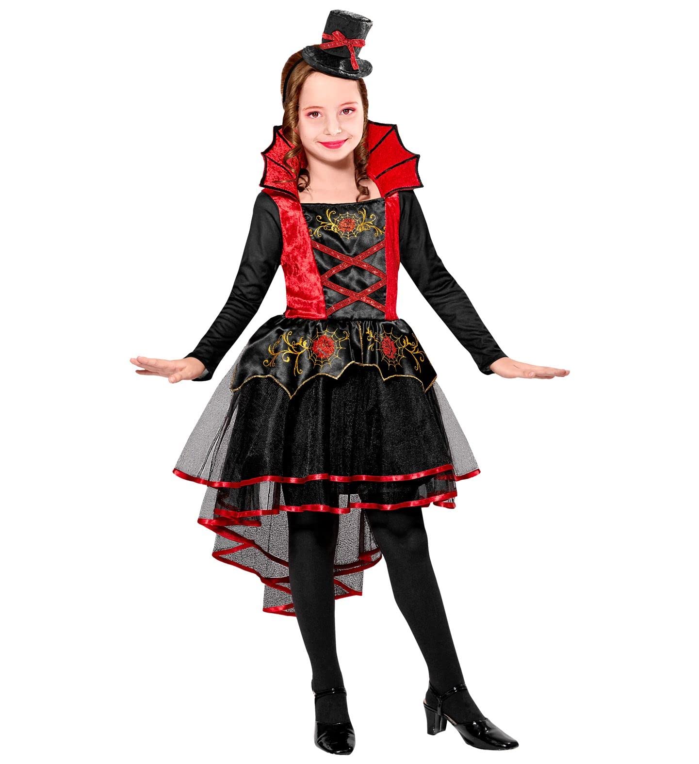 W WIDMANN MILANO Party Fashion - Children's Vampire Dress, Bloodsucker, Gothic, Fancy Dress Costumes