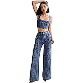 Nasty Gal Women's Lace Front Detail Jean
