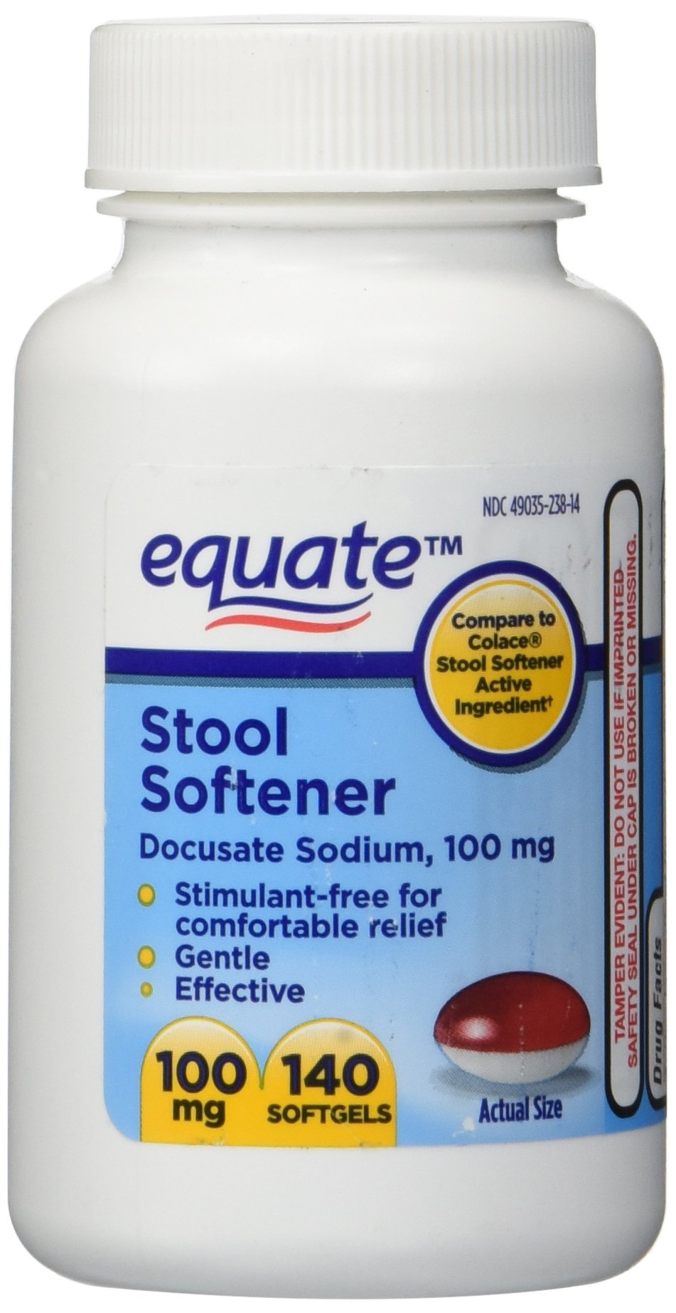Equate Stool Softener 100 Mg 140 Capsules To Colace) Swiftsly
