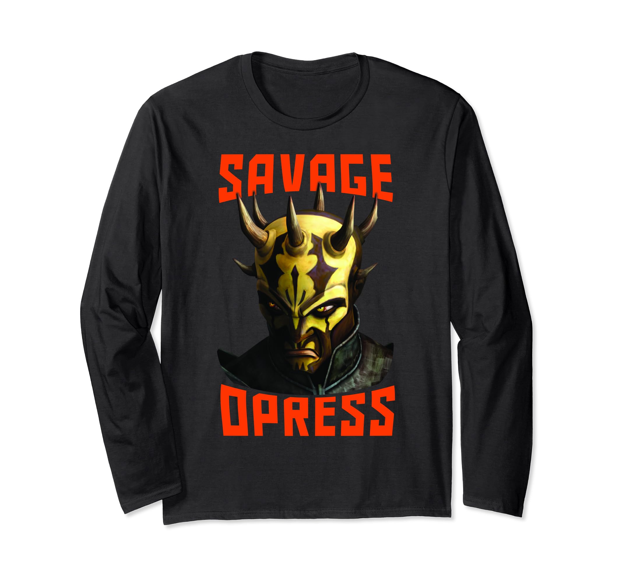 Star Wars: Clone Wars Savage Opress Big Face Long Sleeve T-Shirt