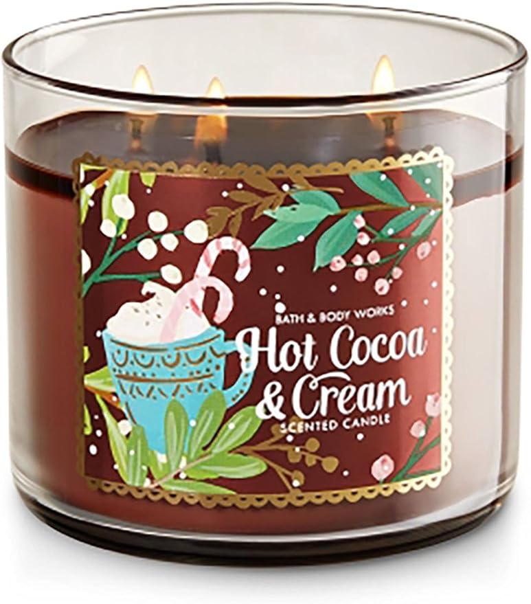Amazon Com Bath And Body Works Hot Cocoa And Cream 14 5 Ounce Candle Home Improvement