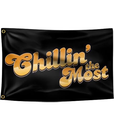 Yerchic ‚Chillin The Most‘ Flagge – 91x152 Cm, Einseitig Bedruckt, Für Garage & Männerhöhle