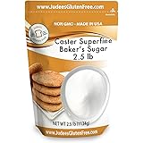 Judee's Superfine Caster Baker's Sugar (2.5 lbs) Non-GMO ~ Made in USA ~ Packaged in a Gluten and Nut Free Facility