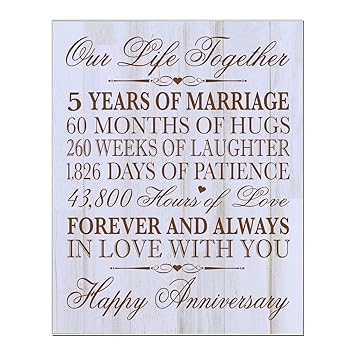5th wedding anniversary for him