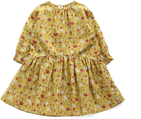 Amazon セラフ Seraph 花柄ワンピースキッズ 子供 長袖 ワンピース チュニック 女の子 子ども 子供服 ワンピース チュニック 通販