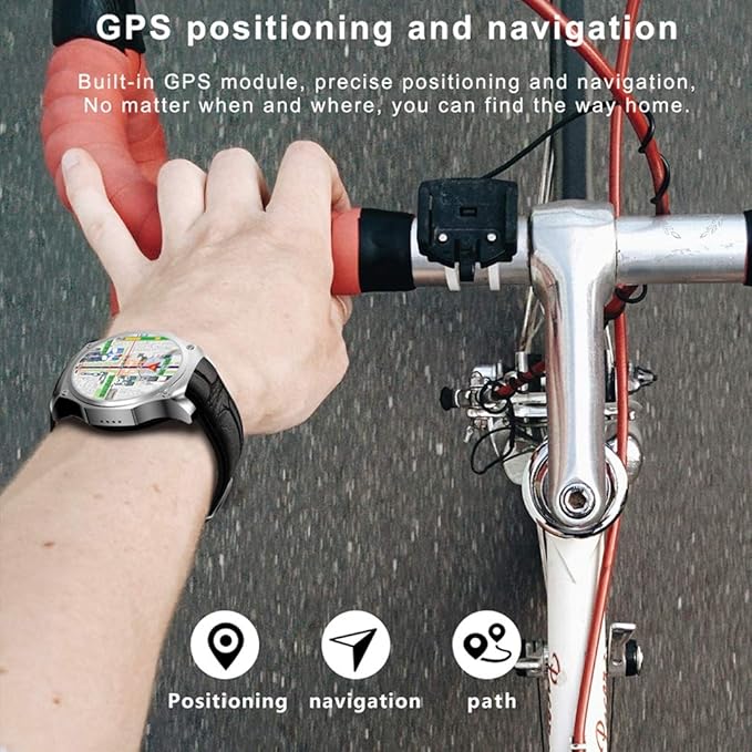 JIHUIA Actividad GPS Rastreador Relojes, Color Toque Pantalla ...