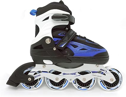 Amazon.com: Crazy Loop - Rodillos ajustables de 3.543 in de PU (7M - 9M) para niños, mujeres, hombres, adultos, niños, niñas, patinaje en línea.: Sports \u0026 Outdoors