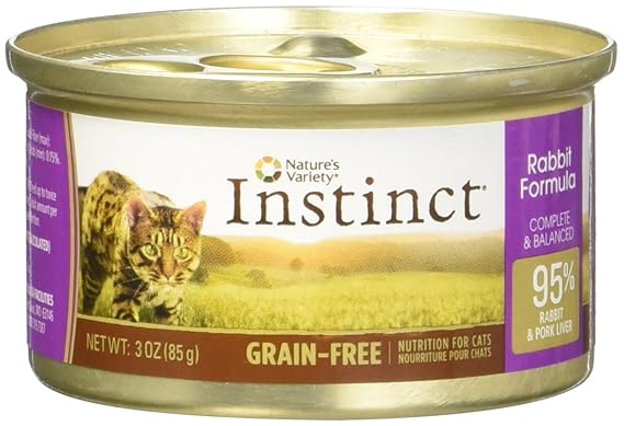 Instinct Rabbit Canned Cat Food Size: 3 oz., case of 24 by Nature's ...
