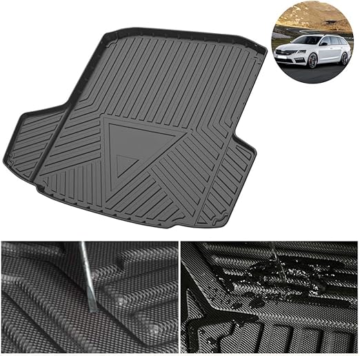 Qiaodi Car Trunk Mat For Skoda Octavia 20152020 Carpet Rear Cargo