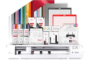Siser Romeo Essential Bundle - 24" Professional Cutting Machine for Vinyl, Paper, and More – WiFi Compatible with Windows & Mac - Includes Leonardo Design Studio Software, Roll Holder Accessory