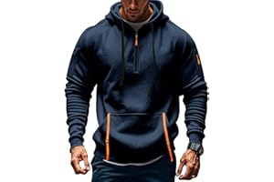 whox Tactical Hoodies For Men Quater Zip Up Pullover Sweatshirt Casual Workout Mens Hoodies with Pockets