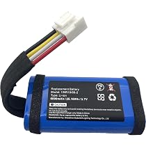 Batteria TECHTEK Da 3000mAh Per JBL Flip 3 – Sostituzione Per GSP872693, 02 E P763098 03 – Li-Polymer, 3.7V, Colore Azzurro