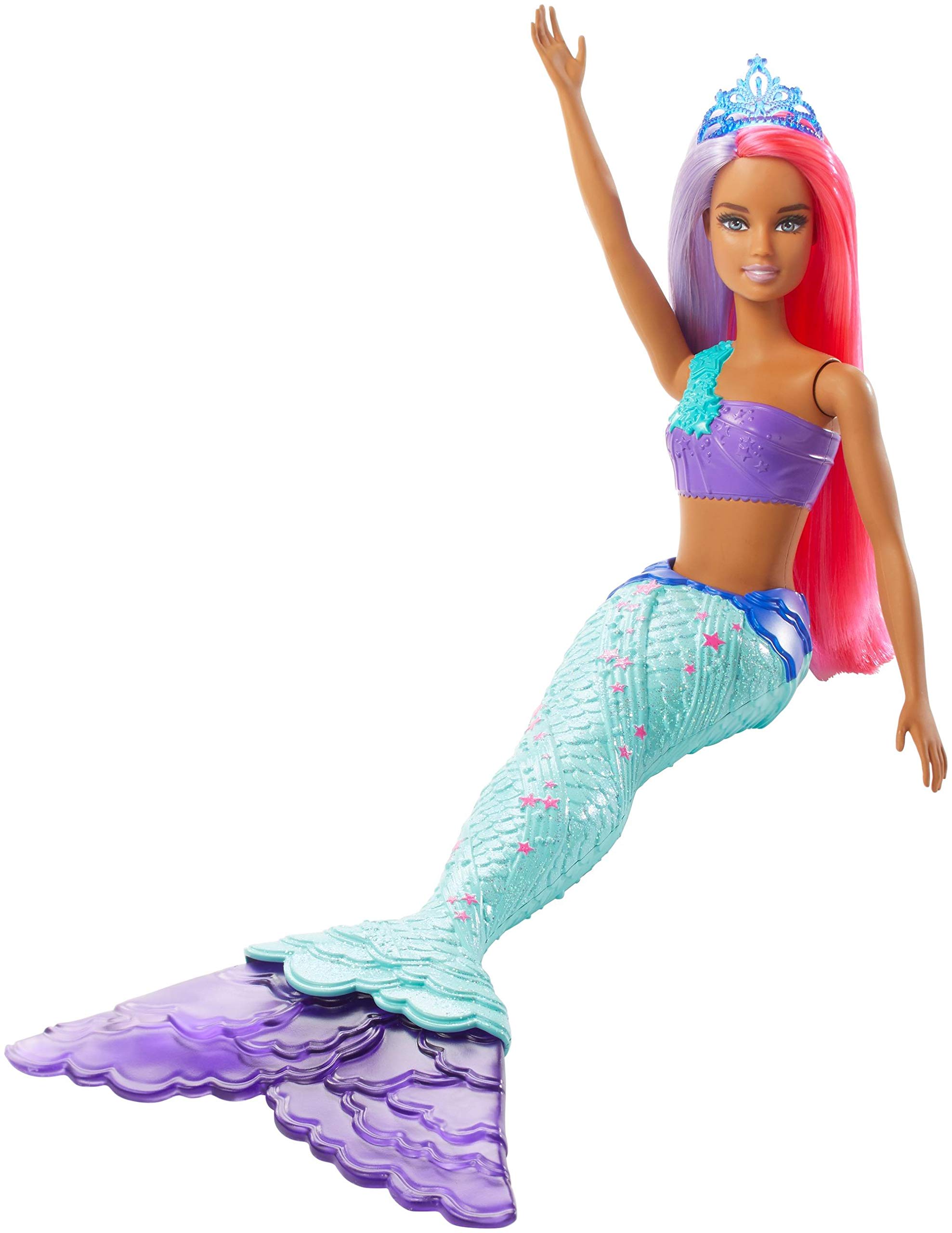 Barbie GJK09 Dreamtopia Surprise Mermaid Doll, Pink,purple