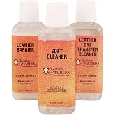 Leather Master Dye Transfer Cleaning Bundle - Repairs, Cleans, and Conditions. Will Remove Color and Dye Transfers from Furniture. Ideal for Couch, Boot, Car Interior Fabric, and Light Leather
