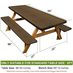 Picnic Table Cover with Bench Covers Camping