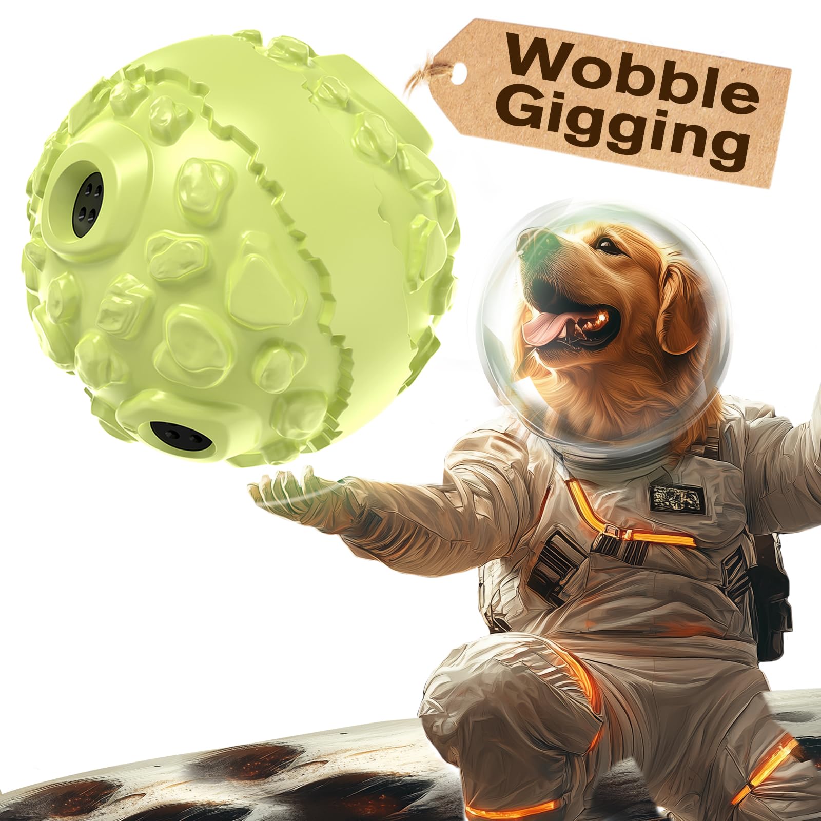 Photo 1 of KADTC Extra-Large Giggling Ball Roll Herding Balls Dog Durable Chew Toy for All Breed Large Aggressive Chewers Dogs Teeth Indestructible Interactive Keep Them Busy Boredom Busters Enrichment Toys