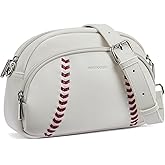 BOSTANTEN Baseball Crossbody Purses for Sport Mom Small Shoulder Bag Vegan Leather Women Handbags for Events