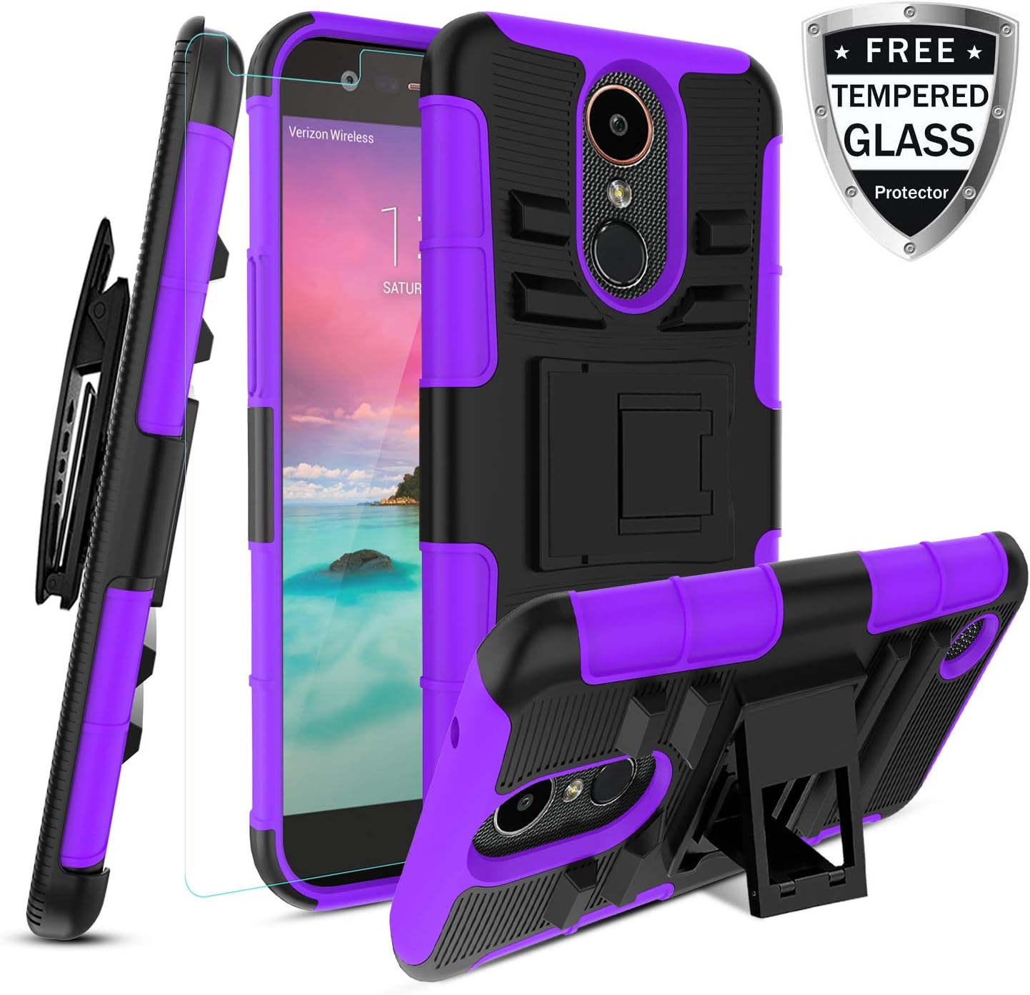 Best lg k20 heavy duty case and screen protector