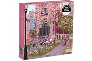 Blooming Streets 500 Piece Puzzle from Galison - Beautifully Illustrated Jigsaw Puzzle of a Local NYC Street, Fun & Challenging, Unique Gift Idea