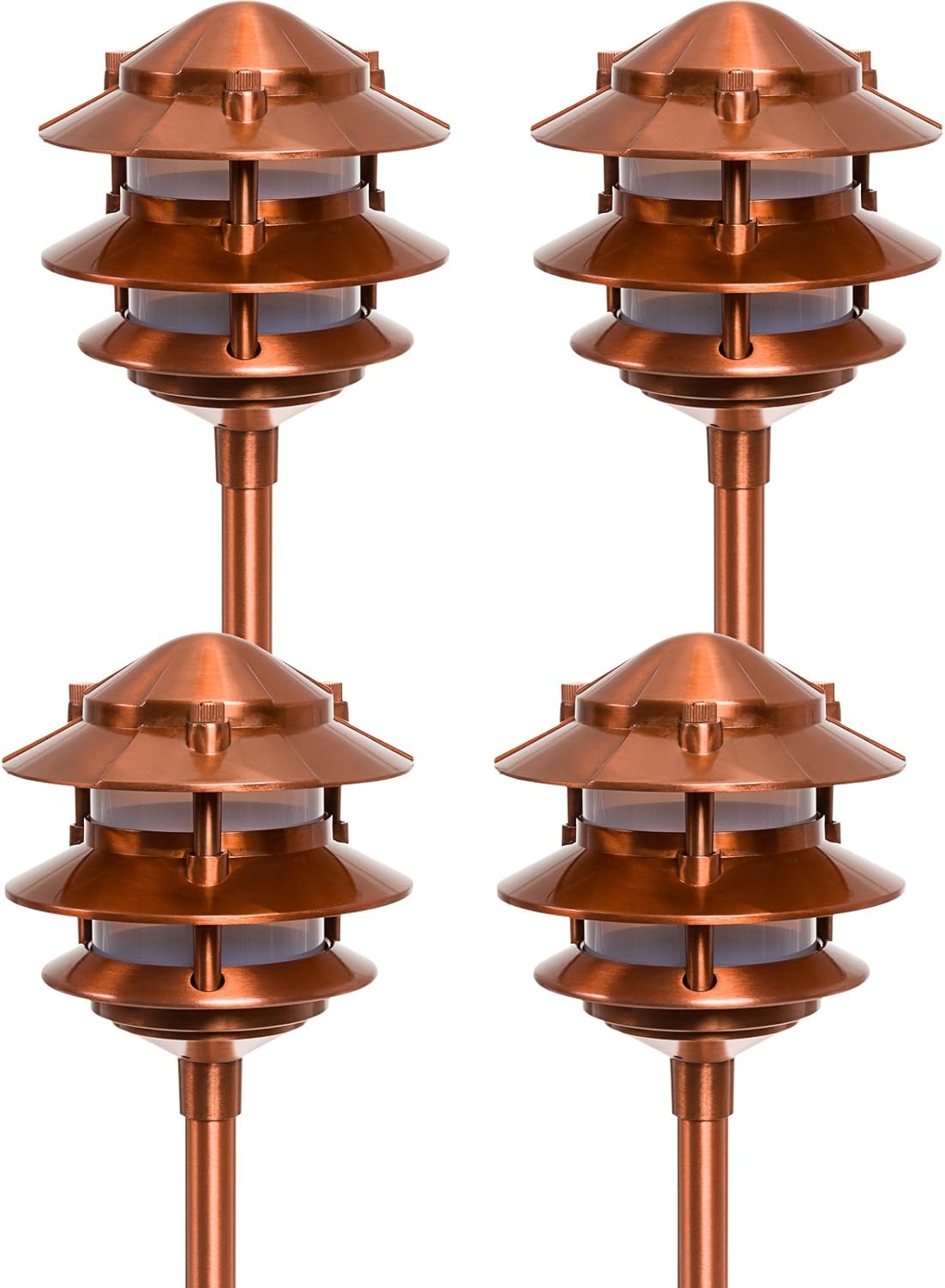 Paradise GL22764CI Low Voltage Cast Aluminum 11W Path Lights (Copper 4