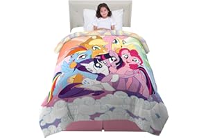 Franco Kids Bedding Super Soft Reversible Comforter, Twin/Full, My Little Pony