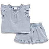 Splendid baby-girls Indigo Short-sleeve Top and Short Set