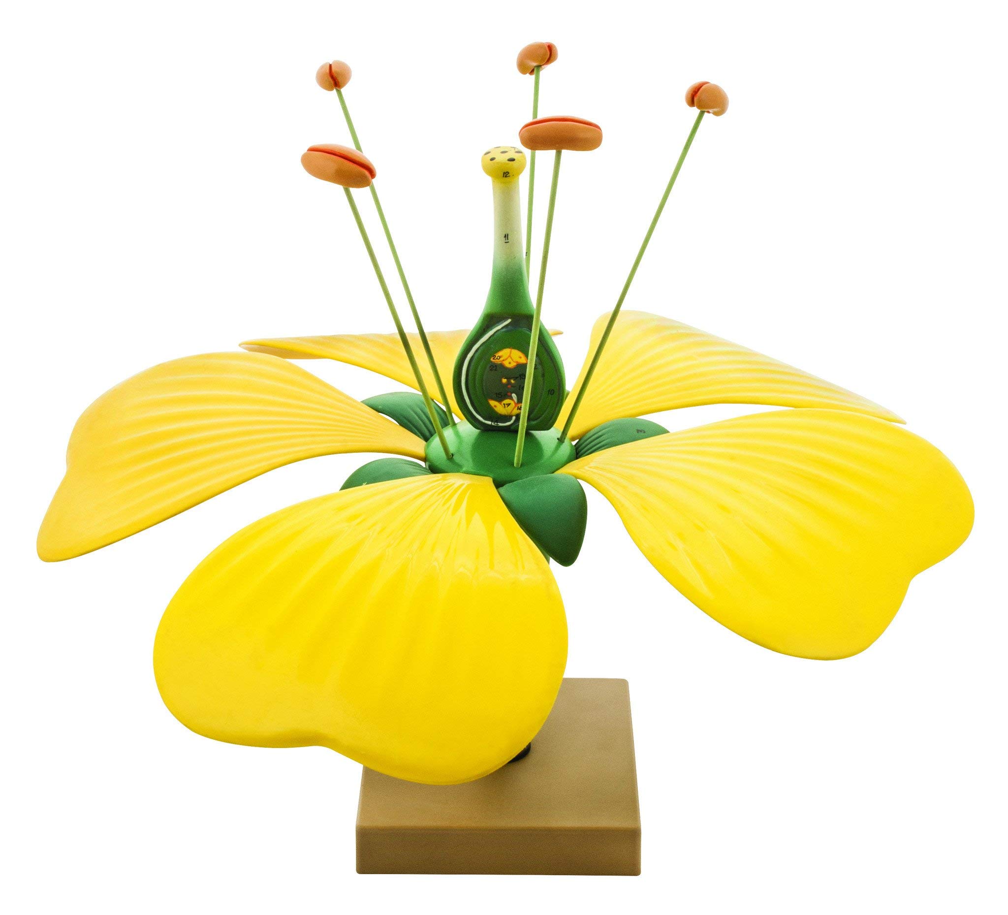 Eisco Typical Flower Model for Science Teachers and Students | Bisected Plant Ovary | All Parts Modeled for Classroom Learning and Educational Purposes | Yellow Color