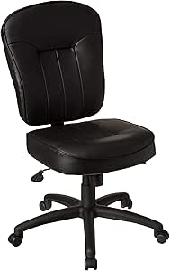 Amazon.com: Boss Leather Adjustable Task Chair Without ...