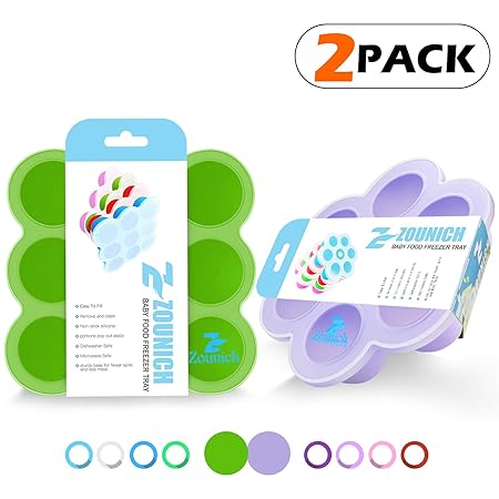 Silikon Baby Food Gefrierschrank Tray Mit Deckel Wiederverwendbare Mold Storage Container Hausgemachte Baby Food Gemüse, Obst