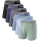Separatec Mens Underwear Dual Pouch Boxer Briefs Moisture Wicking & Breathable ComfortSoft Underwear with Fly 3 or 6 Pack