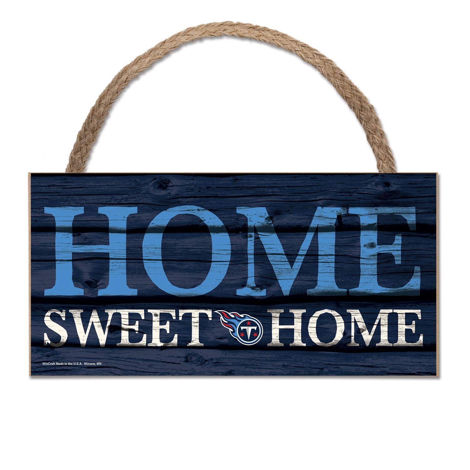 Wincraft NFL Wooden Tennessee Titans Wood Home Sweet Home Sign