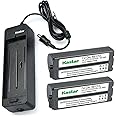 Kastar 2-Pack NB-CP2L Gray Battery and CG-CP200 Charger Compatible with Canon SELPHY CP900, SELPHY CP910, SELPHY CP1200, SELPHY CP1300. HP Photosmart A716 Printer Photo Printer