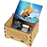 Sooharic Wooden Music Box, Antique Carved Wind Up Music Box Gifts for Kids