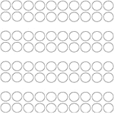 Jepeux 600Pcs 4mm Silver Open Jump Ring, Used for Key Chain, Jewelry Making, Necklace Maintenance and Earring Decoration DIY Process Open Jump Ring (600Pcs)