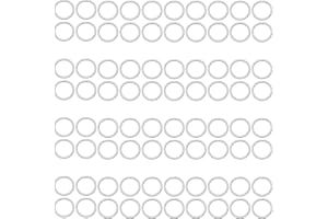 Jepeux 600Pcs 4mm Silver Open Jump Ring, Used for Key Chain, Jewelry Making, Necklace Maintenance and Earring Decoration DIY Process Open Jump Ring (600Pcs)