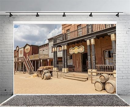 Western Town Scene Setter Wall Saloon Photo Backdrop Party