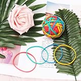 nuoshen Coloured Rubber Bands Ball Elastic Office Home Organizing view 3