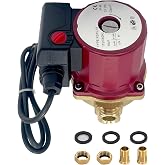UP15-18B5 59896114 115V 1/25 HP Circulator Pump 1/2" Sweat End Open System Circulator Compatible with Grundfos UP15-18B5 Hot Water Recirculating Pump