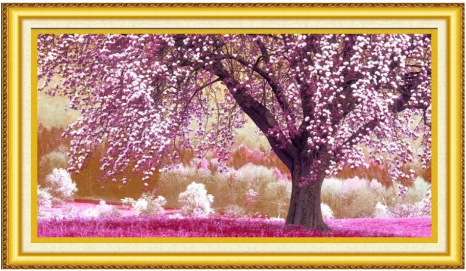 Cross Stitch, Cherry Blossoms, red, Flower, C0026