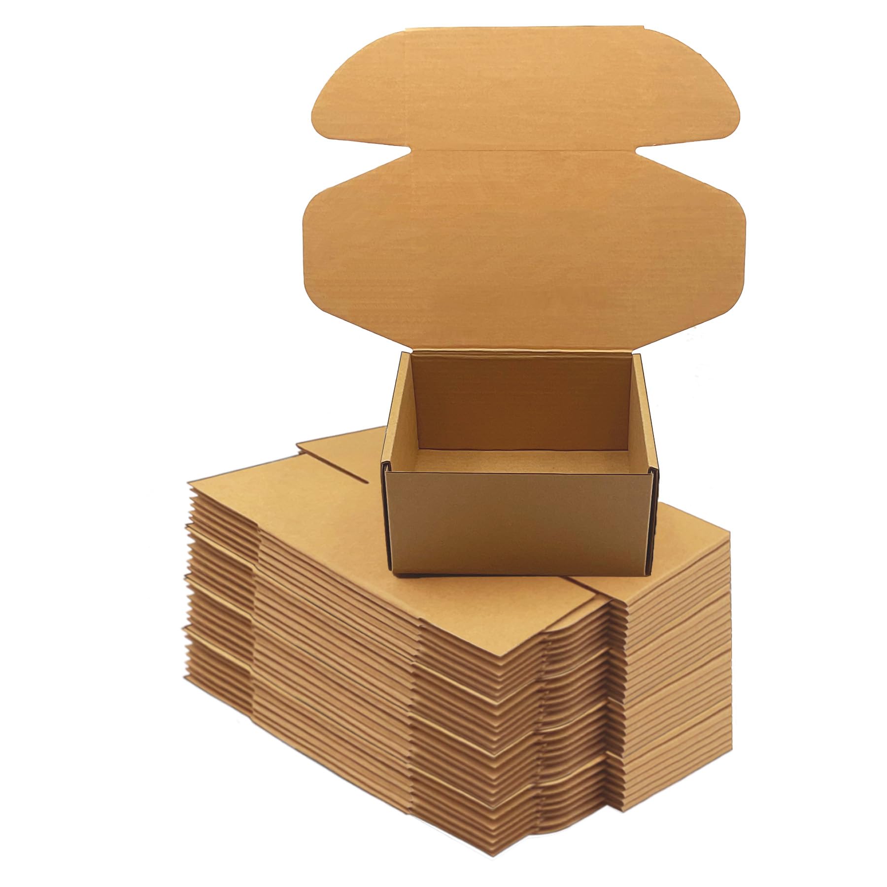 Photo 1 of 6x5x3 inch Shipping Boxes?Bulk 28 Pack?Brown Corrugated Mailers Cardboard Literature Mailer Box for Packaging Business, Mailing,Moving and Storage?Small Gift Boxes for Wrapping Mailing Present