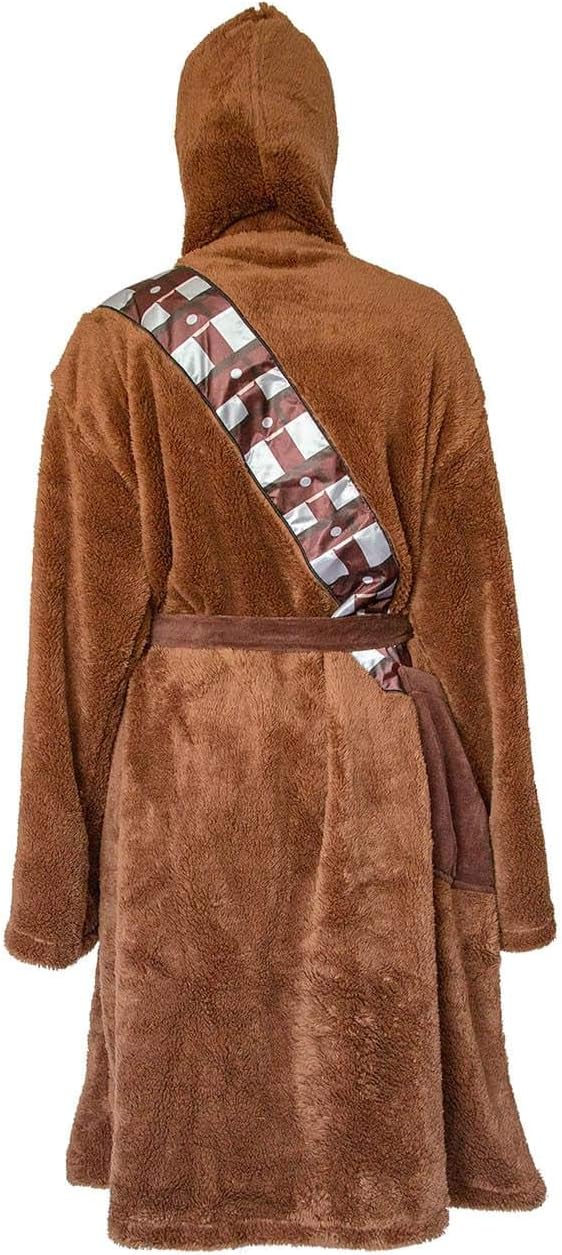 Star Wars Chewbacca Hooded Bathrobe for Adults, Black - Image 4