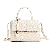 YLYYHH Woven Crossbody Bag for Women, Top Handle Satchel Purse Shoulder Handbag, Woven Handbag