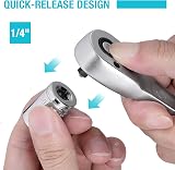DURATECH 1/4 In Ratchet Handle 90 Teeth Reversible 4° Chrome Vanadium view 4