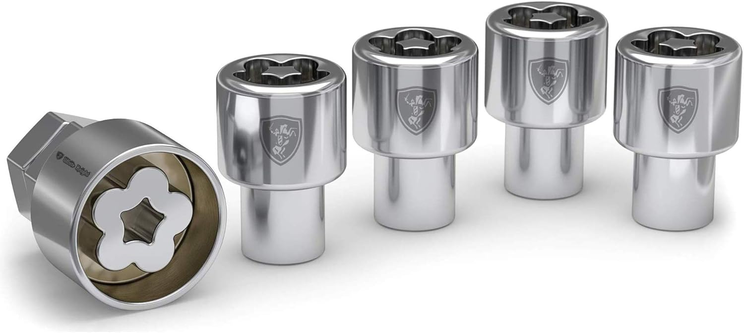 White Knight 42710 Chrome 12mm x 1.50 Mag Wheel Lock Set 4 Pack: Automotive