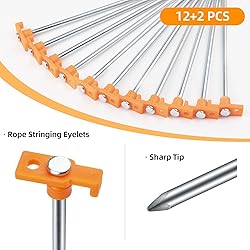 Tent Stakes Heavy Duty Camping Stakes,AVOFOREST
